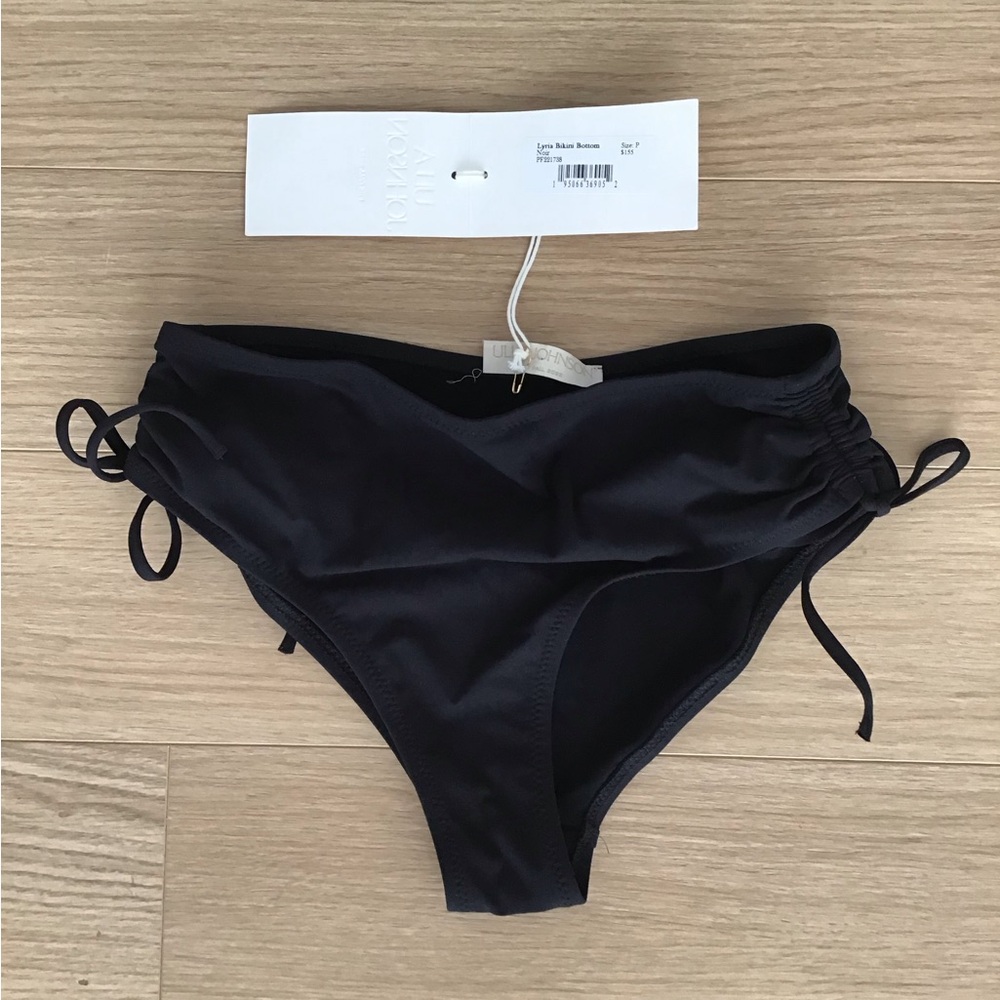 NEW Ulla Johnson Lyria black bikini bottom only size P